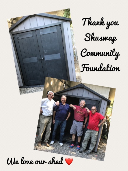 Shed Funded by Shuswap Community Foundation